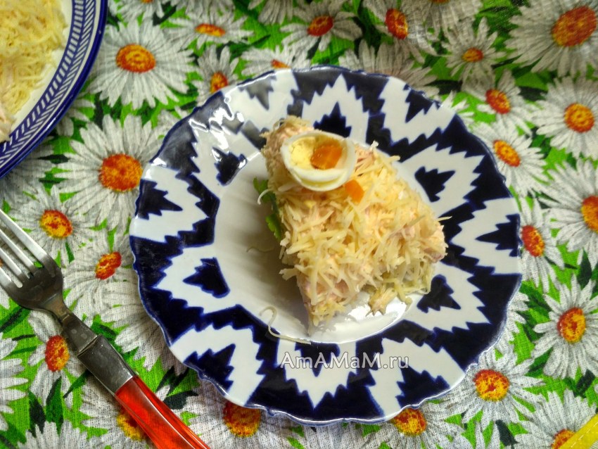 Салат с тобико