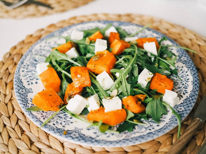Салат с тыквой и сыром