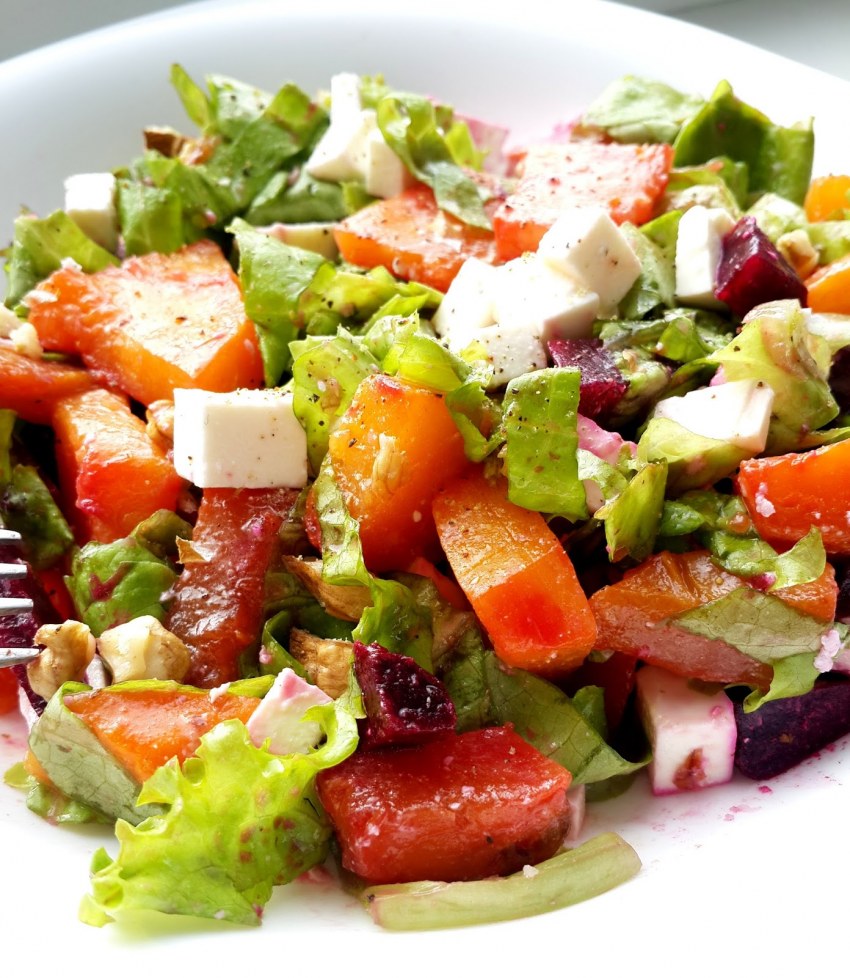 Салат с тыквой и фетой