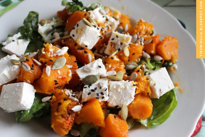 Салат с тыквой и сыром