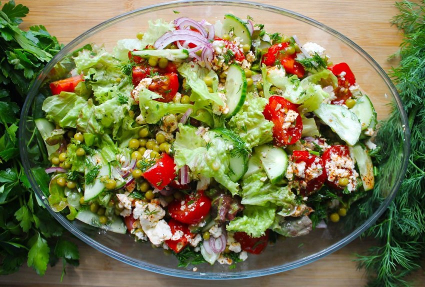 Салат с тыквой и орехами