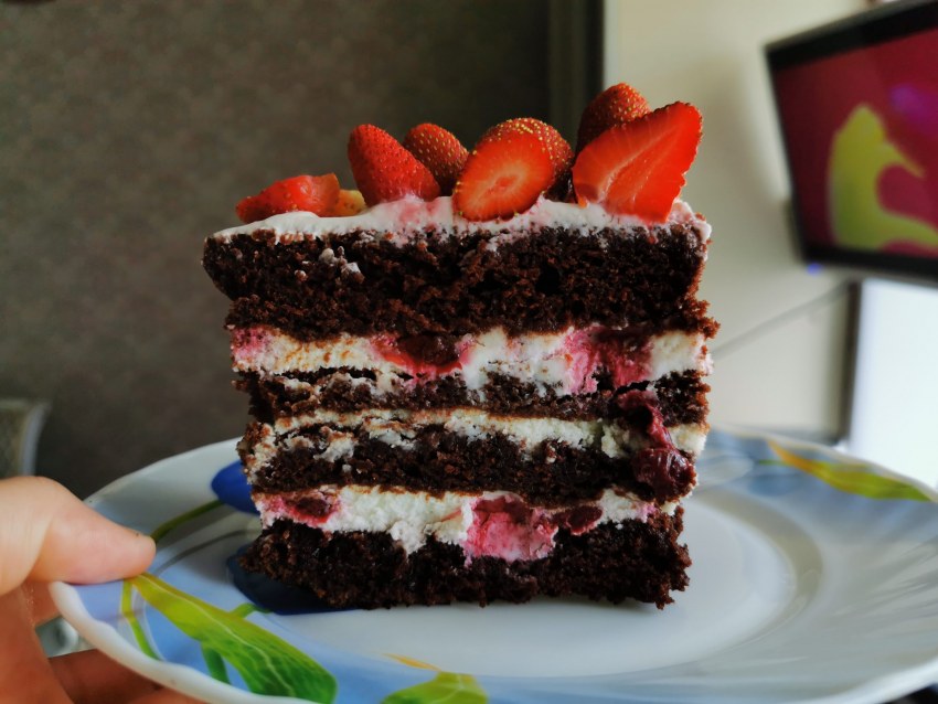 Торт клубника со сливками