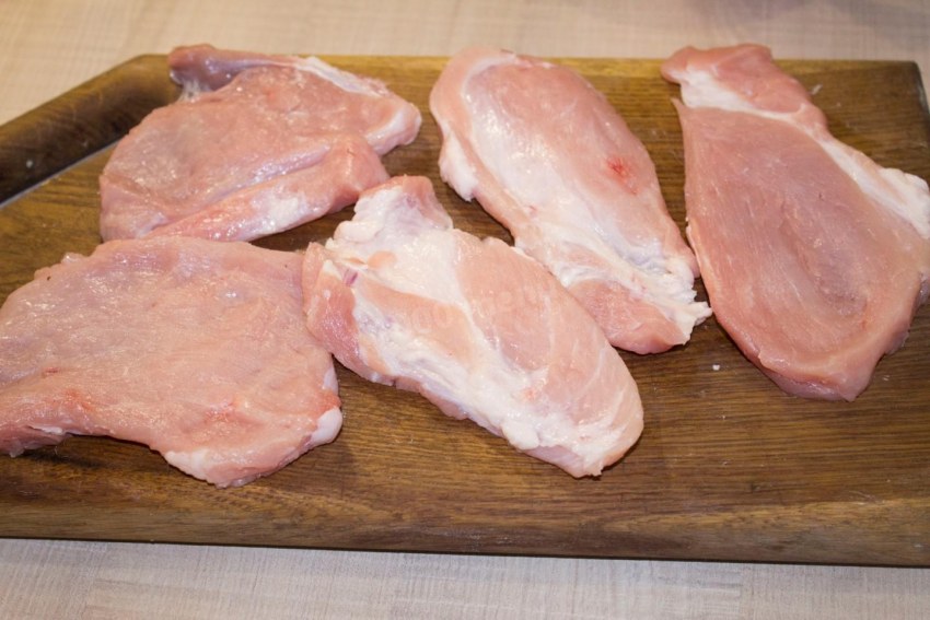 Порционные куски свинины