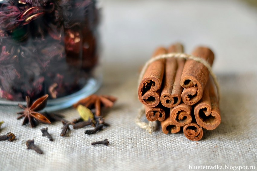 Корица гвоздика кардамон