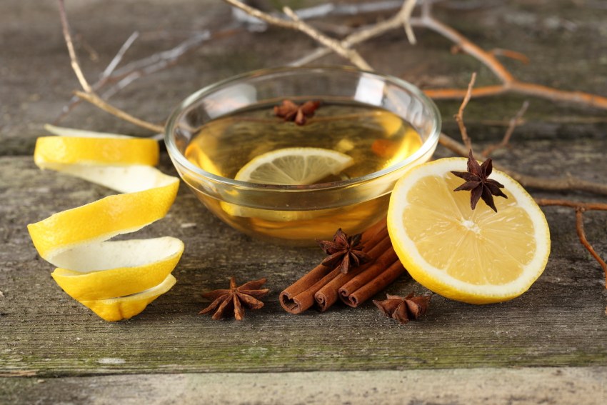 Лимон с корицей