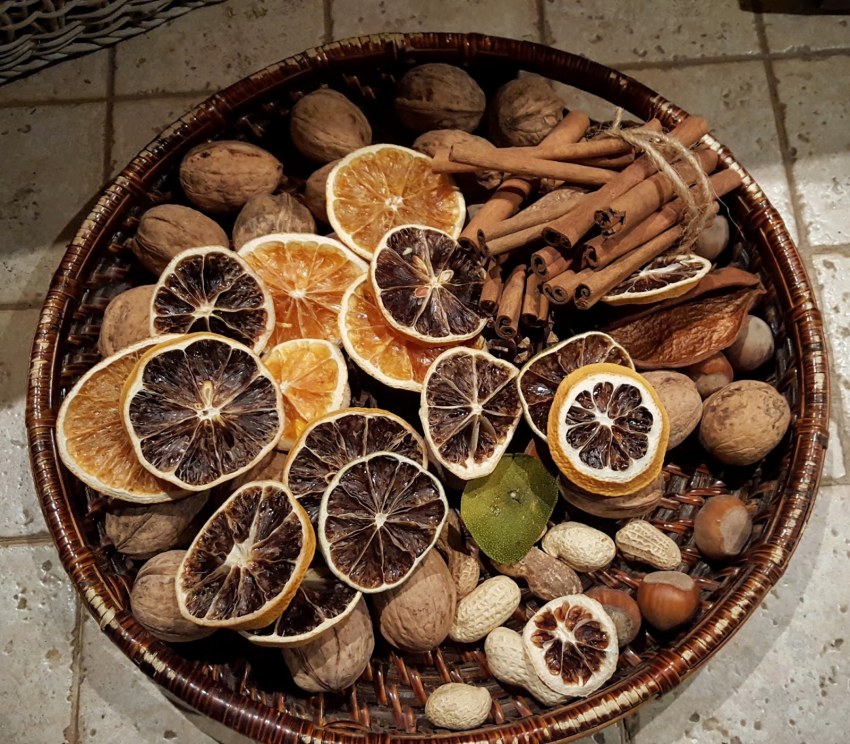 Засушить апельсины для декора