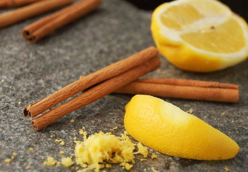 Лимон с корицей