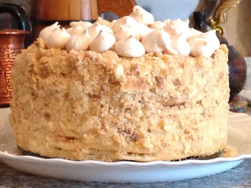 Торт на заварном тесте с заварным кремом