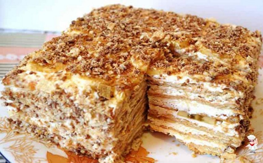 Творожный торт на сковороде