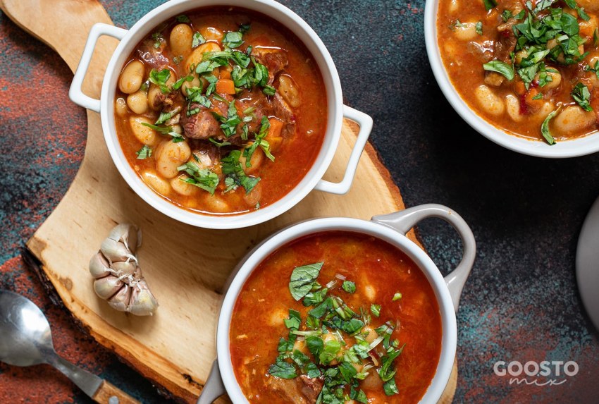 Езидское блюдо чорба из фасоли