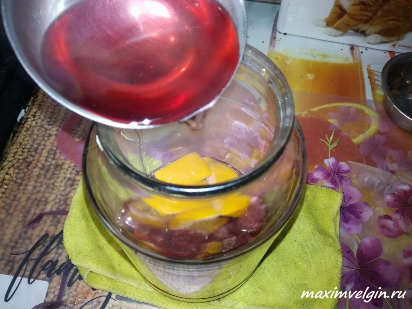 Желе из компота с желатином