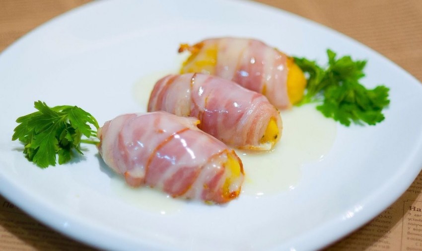 Картофель запеченный с беконом