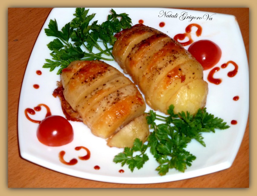 Картофель с беконом