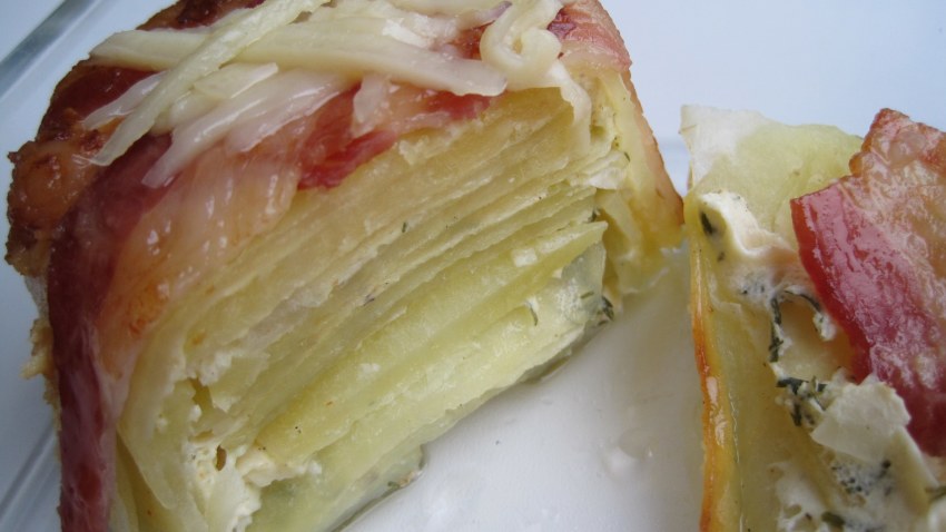 Картофель с беконом