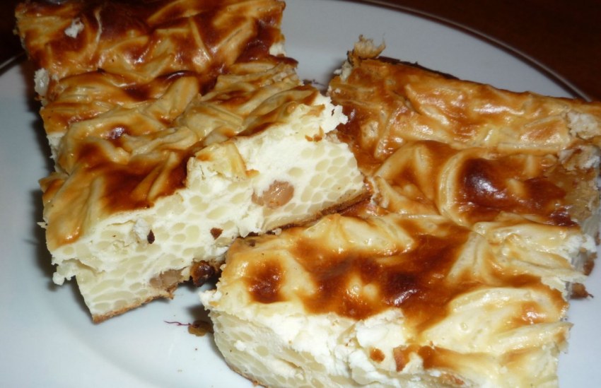 Макаронная запеканка с творогом