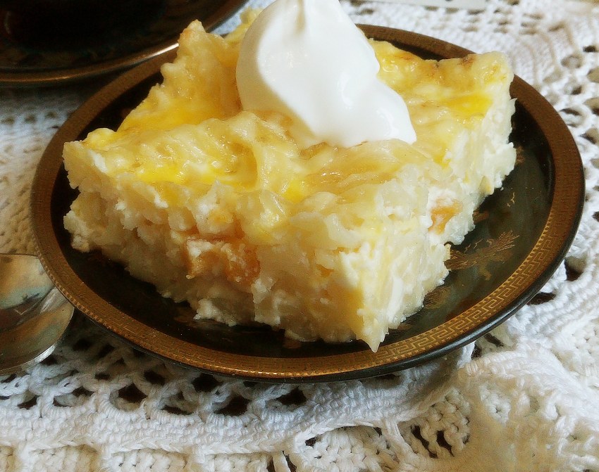 Запеканка с курагой