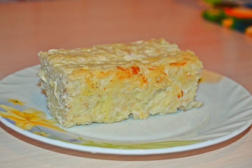 Запеканка с плавленым сыром