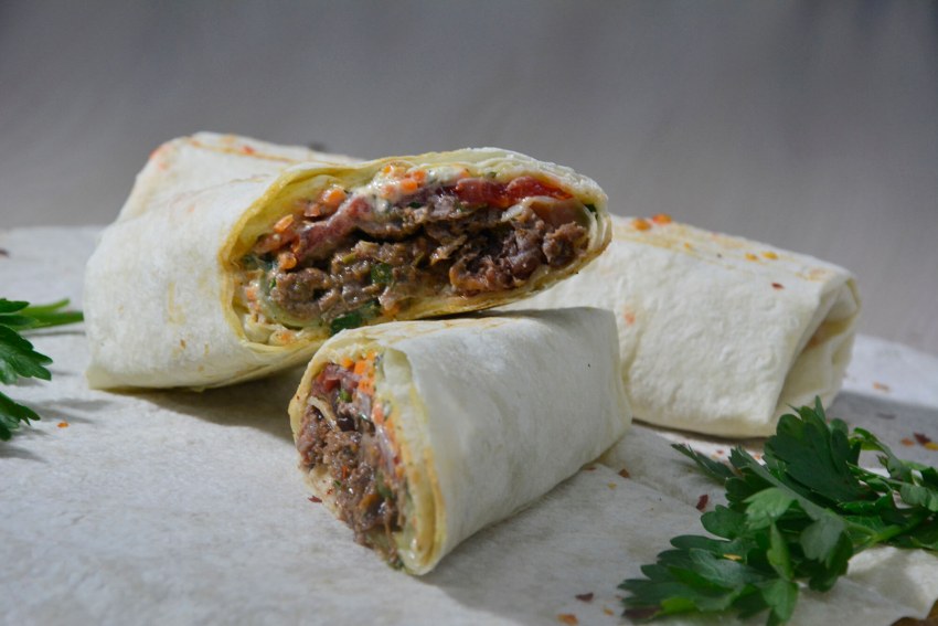 Пирог лаваш в заливке