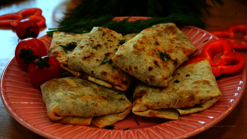 Пирог из лаваша с фаршем