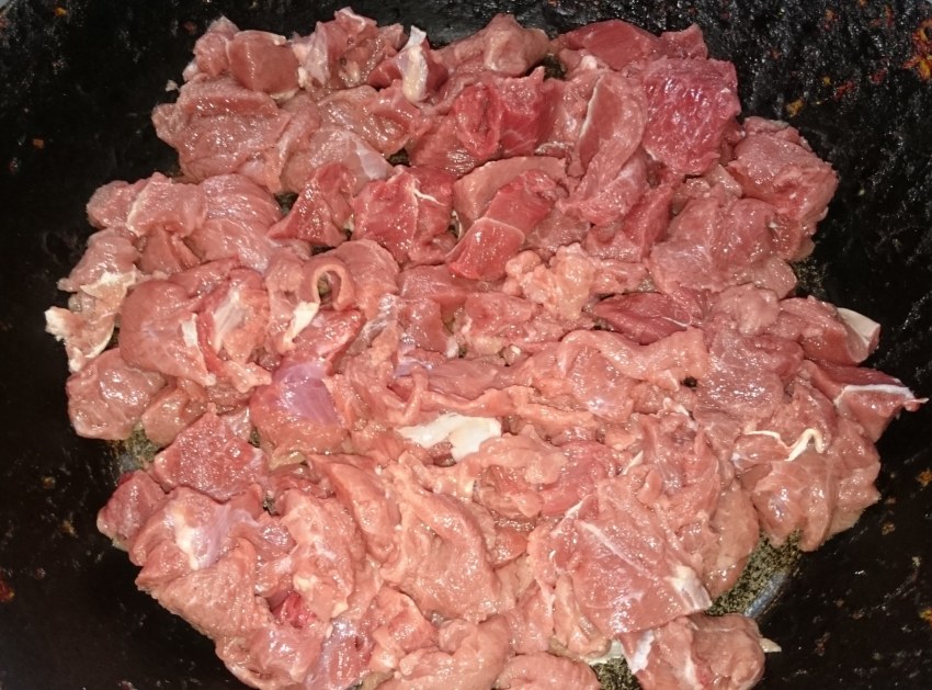 Картошка с курицей и грибами