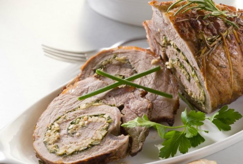 Говядина в сливочно грибном соусе