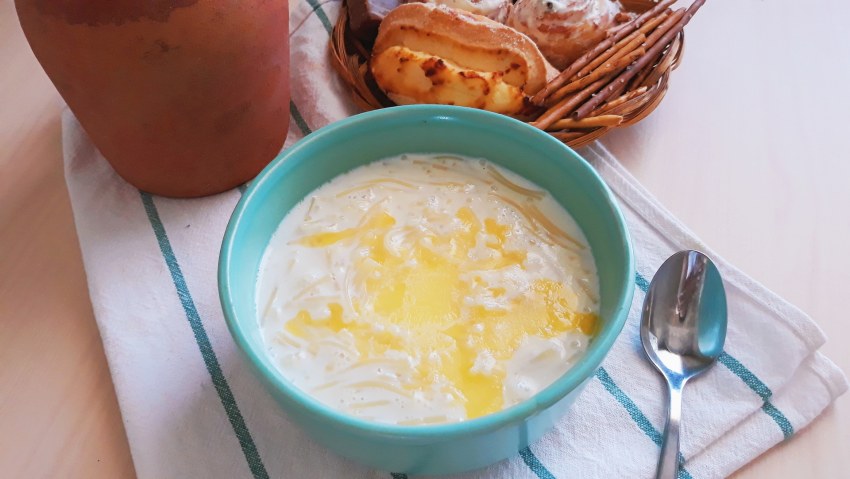 Молочный вермишелевый суп