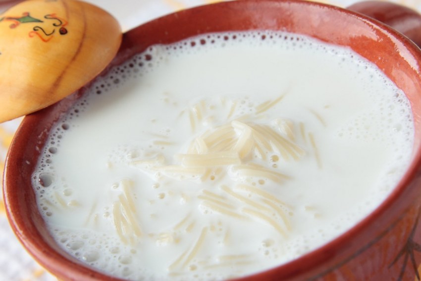 Молочный вермишелевый суп для ребенка