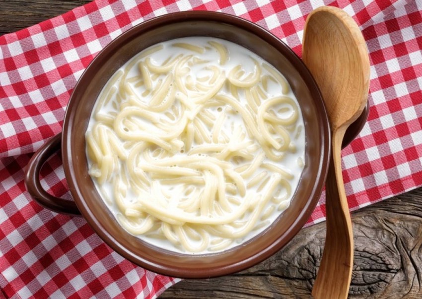 Молочный суп с вермишелью