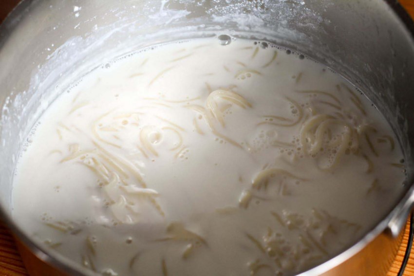 Макароны в молоке