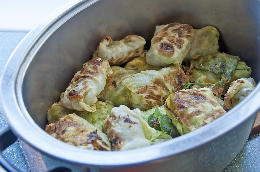 Голубцы под сырной корочкой