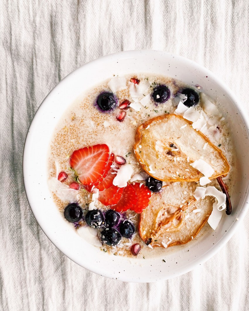 Овсянка с грушей на завтрак