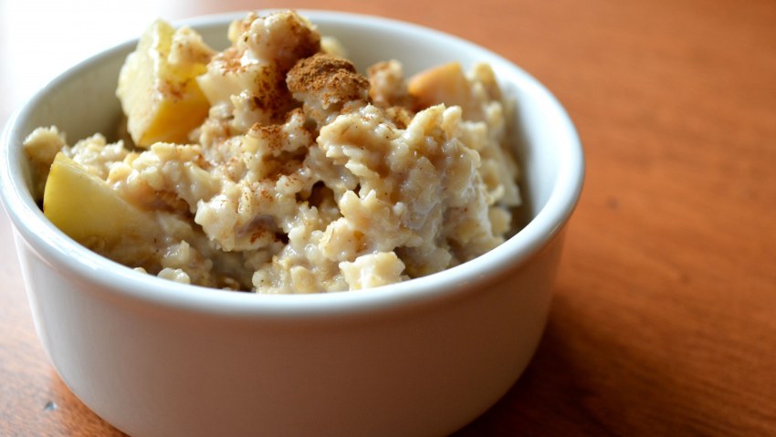 Каша с творогом на завтрак