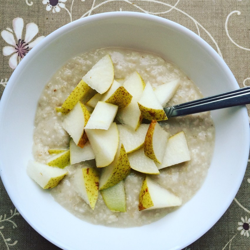 Овсянка с грушей