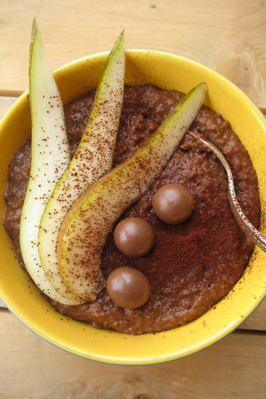 Овсяная каша с грушей