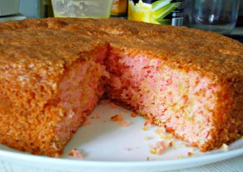 Пирог из киселя сухого