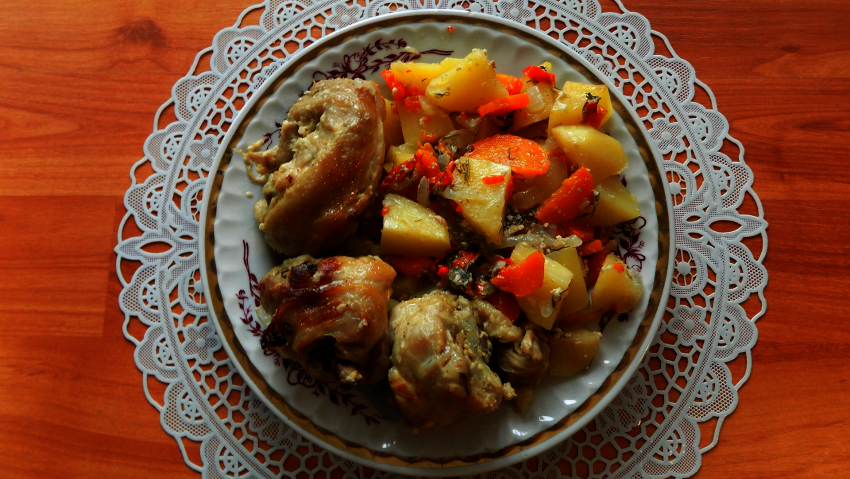 Курица в сметанном соусе