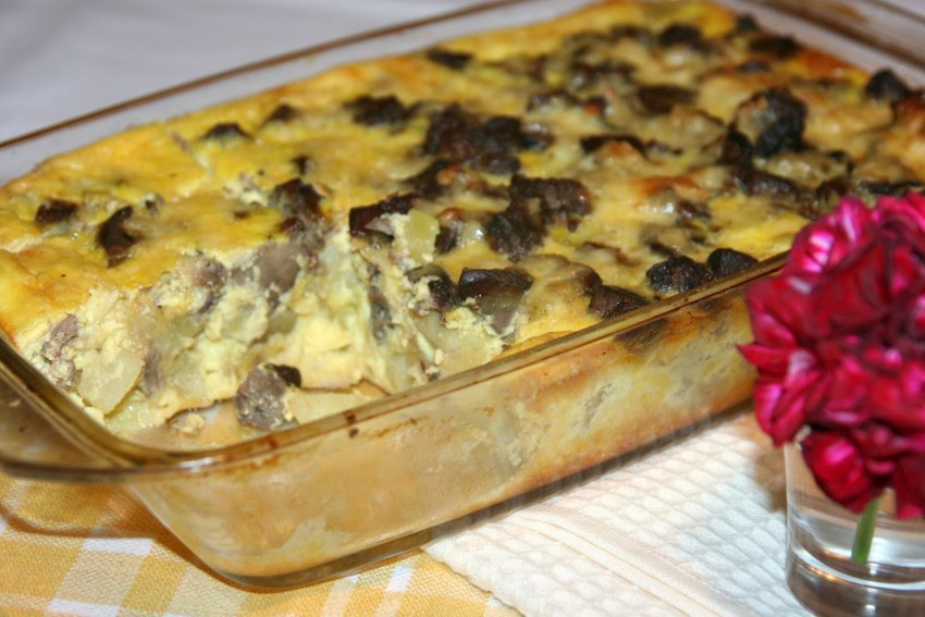 Жареная печень с картошкой