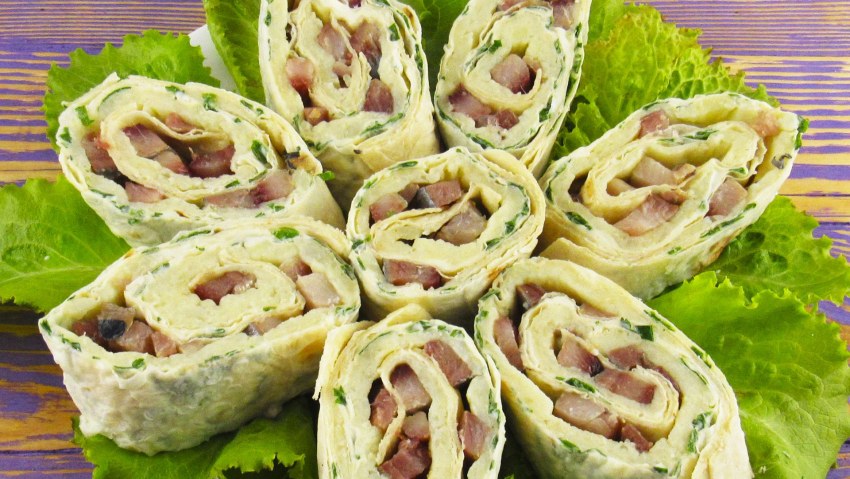 Трубочки из лаваша