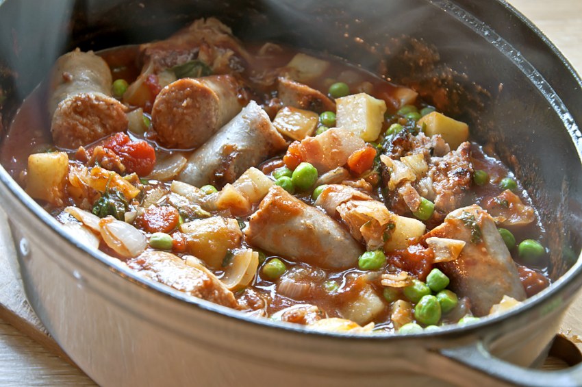 Утка тушеная с картошкой