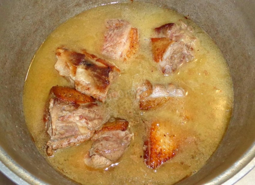 Тушёная капуста с картошкой и курицей