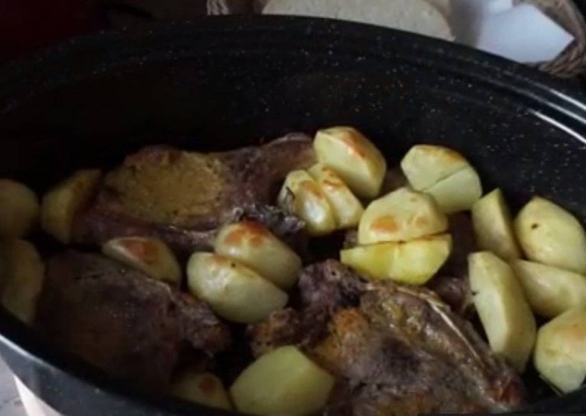 Как сушить картофель в утятнице в духовке