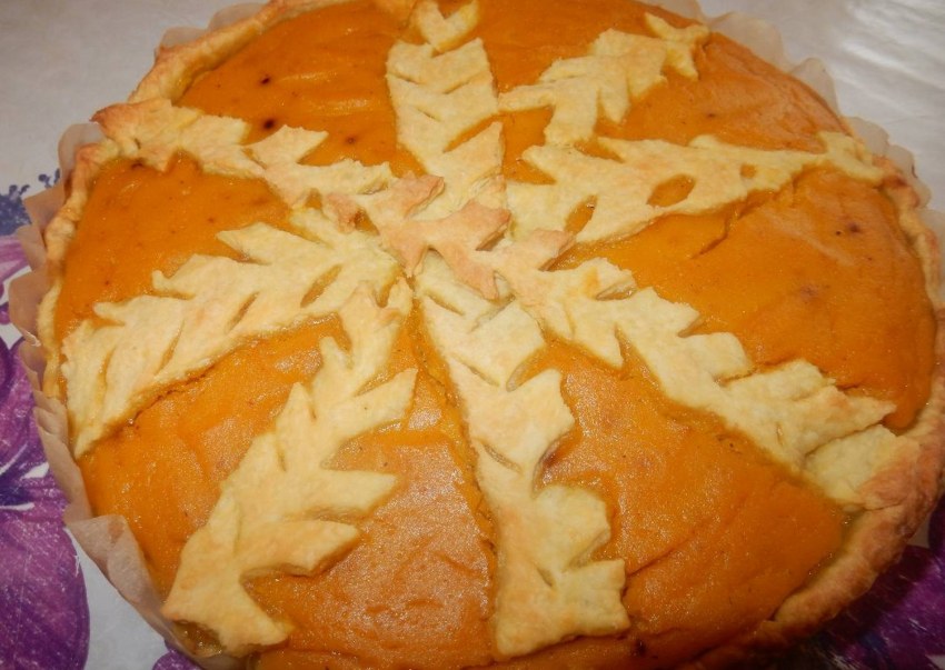 Запеченная тыква с картошкой