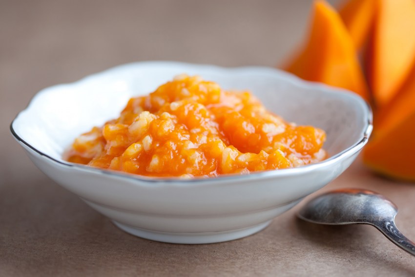 Бэлеш из тыквы с рисом и с сухофруктами