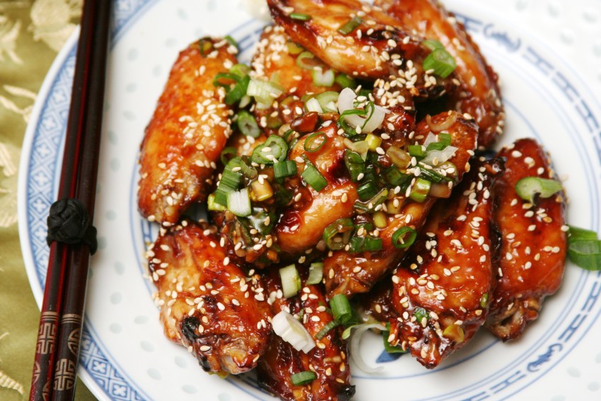 Курица в кунжуте