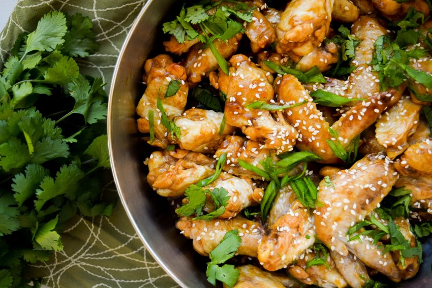 Крылышки в глазури