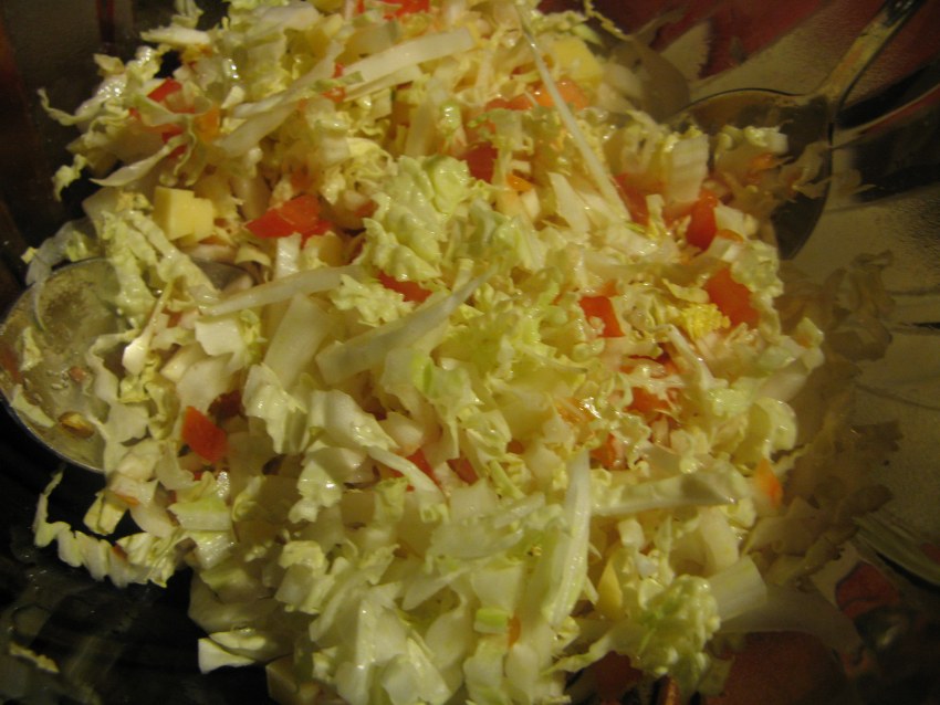 Гнёзда с фаршем в духовке с сыром