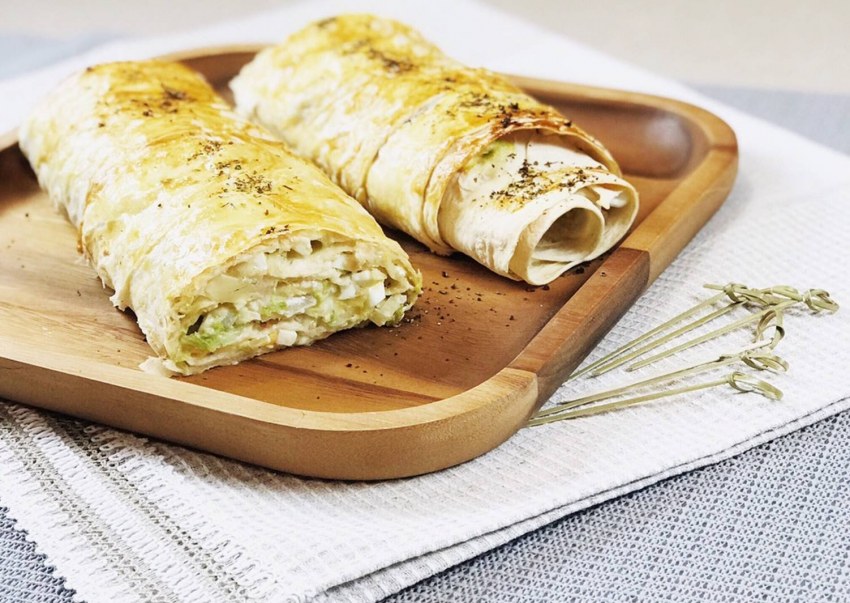 Рулетики из лаваша с картофелем