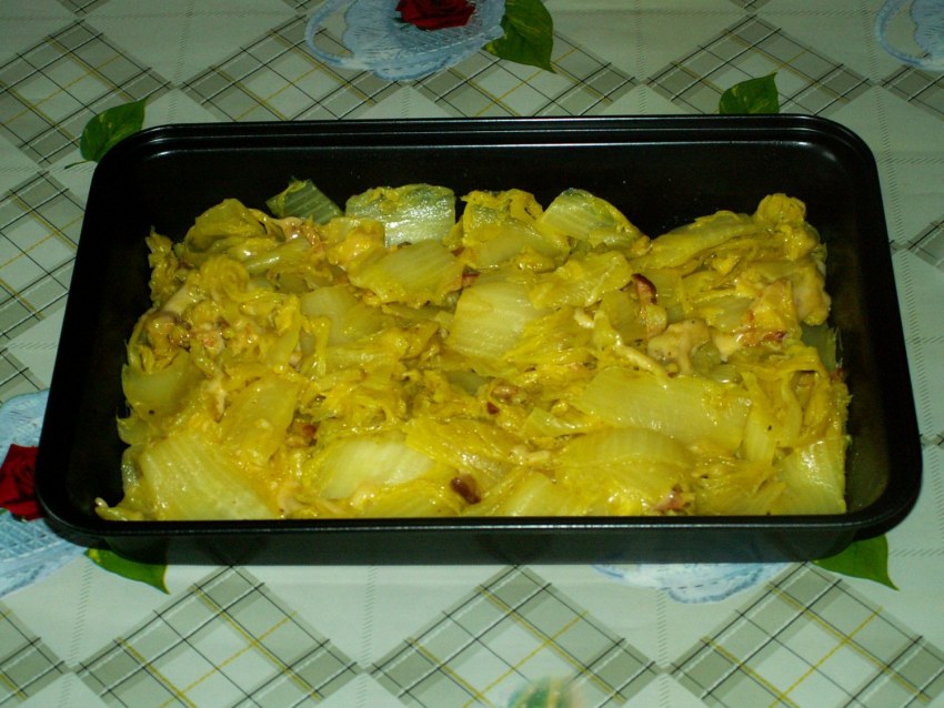 Пекинская капуста в духовке