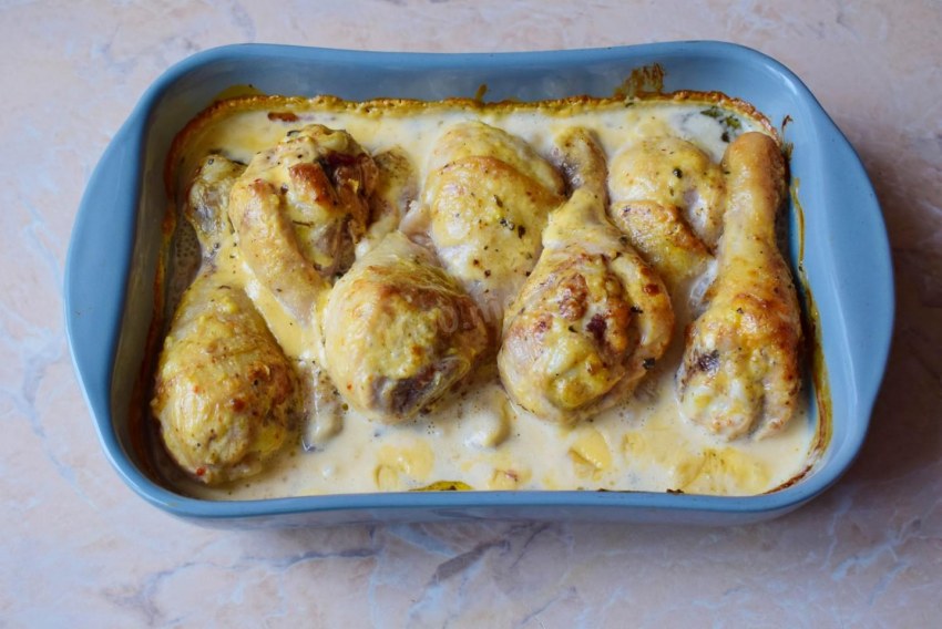 Гречка с курицей и грибами в духовке