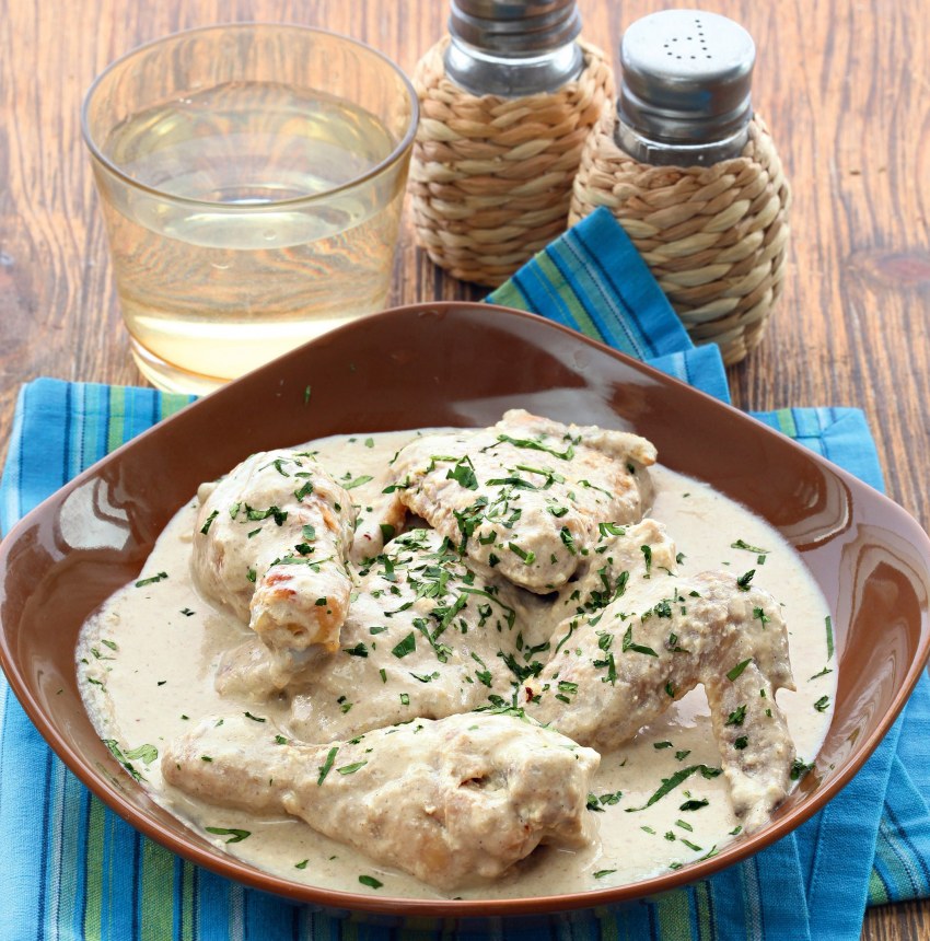 Куриные ножки с гарниром